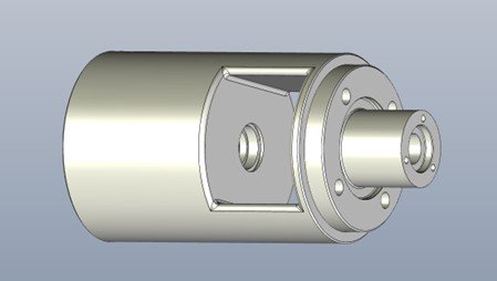 Het 3D-model dat wij van het bestaande deel maakten