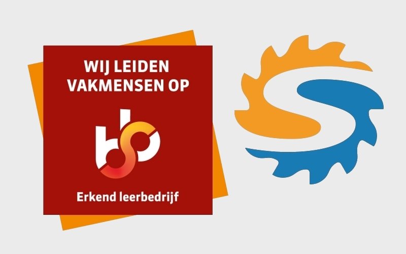Schild van SBB: wij leiden vakmensen op, erkend leerbedrijf